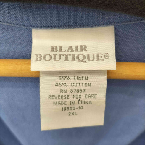 ブレア Blair BOUTIQUE コットンリネン テーラードジャケット メンズ 2XL