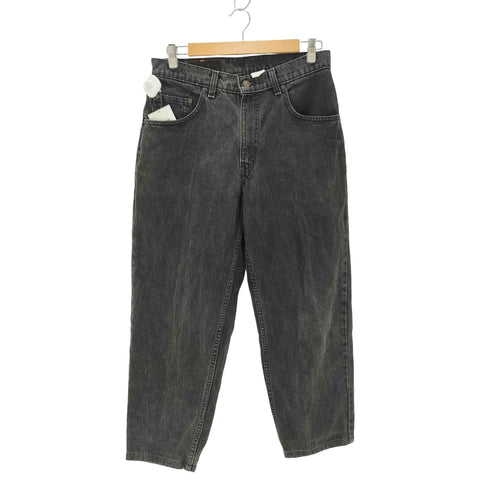 リーバイス Levis 90s 550 527刻印 テーパードブラックデニムパンツ メンズ 33 30