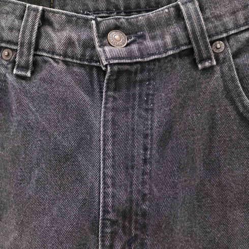 リーバイス Levis 90s 550 527刻印 テーパードブラックデニムパンツ メンズ 33 30