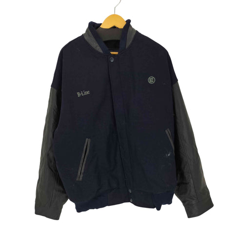 OUTER BOUNDARY アームレザー ウールスタジャン メンズ import:XL