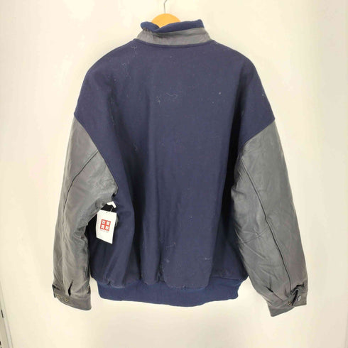 OUTER BOUNDARY アームレザー ウールスタジャン メンズ import:XL