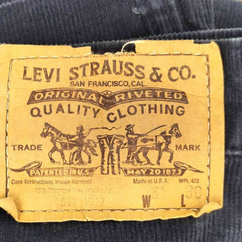 リーバイス Levis 517 コーデュロイセミフレアパンツ メンズ 31/30