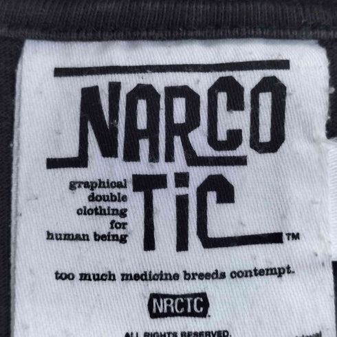 NARCOTIC 00s 2002© グラフィティ ロゴ プリント Tシャツ メンズ JPN:L