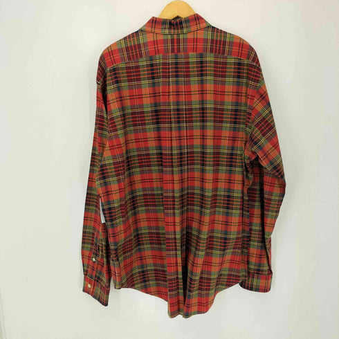 ラルフローレン RALPH LAUREN CLASSIC FIT ポニー刺繍 チェック柄 ボタンダウンシャツ メンズ import:XXL