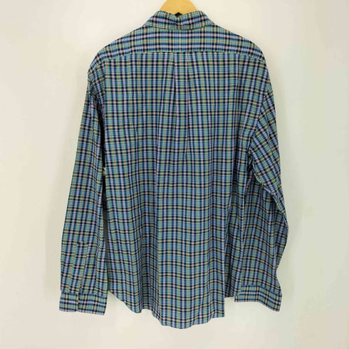 ラルフローレン RALPH LAUREN SLIM FIT ポニー刺繍 チェック柄 ボタンダウンシャツ メンズ import:XXL