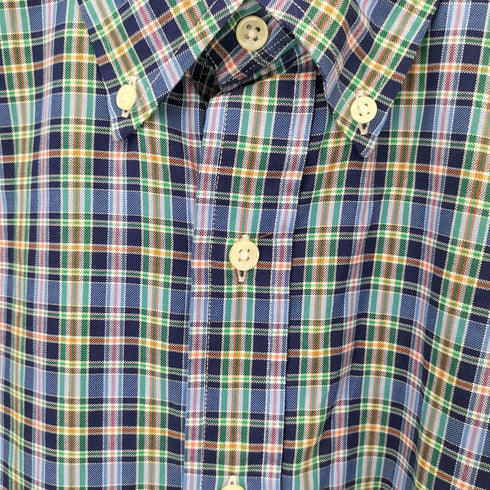 ラルフローレン RALPH LAUREN SLIM FIT ポニー刺繍 チェック柄 ボタンダウンシャツ メンズ import:XXL