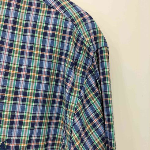 ラルフローレン RALPH LAUREN SLIM FIT ポニー刺繍 チェック柄 ボタンダウンシャツ メンズ import:XXL