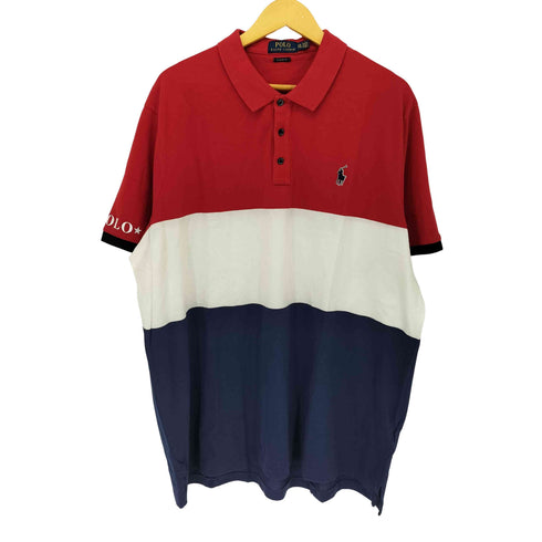 ポロラルフローレン POLO RALPH LAUREN CLASSIC FIT トリコロール S/Sポロシャツ メンズ import:XXL