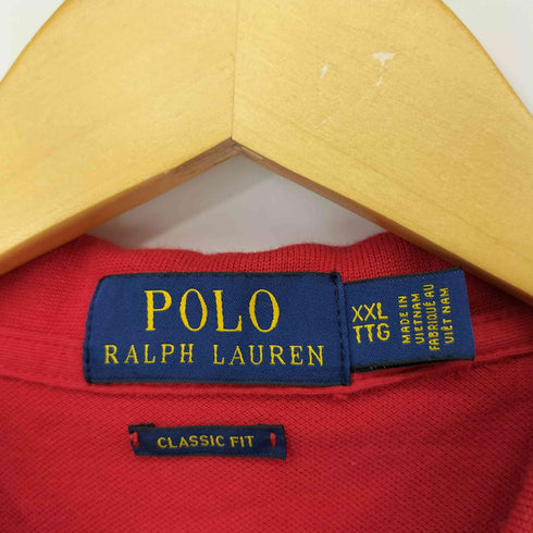 ポロラルフローレン POLO RALPH LAUREN CLASSIC FIT トリコロール S/Sポロシャツ メンズ import:XXL