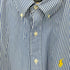 ラルフローレン RALPH LAUREN CLASSIC FIT ポニー刺繍 ストライプ柄 ボタンダウンシャツ メンズ import:XXL