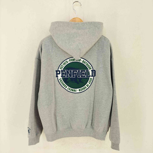 ペンフィールド Penfield 別注 カレッジロゴ刺繍 ビッグシルエットスウェットプルパーカー メンズ import:M