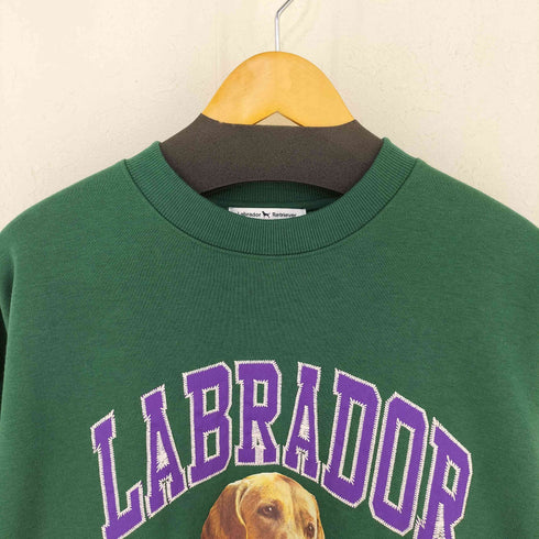 モノマート MONO-MART LABRADOR RETRIEVER 別注 カレッジロゴ刺繍 ビッグシルエット プルオーバースウェット メンズ JPN:L