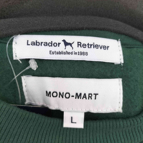 モノマート MONO-MART LABRADOR RETRIEVER 別注 カレッジロゴ刺繍 ビッグシルエット プルオーバースウェット メンズ JPN:L