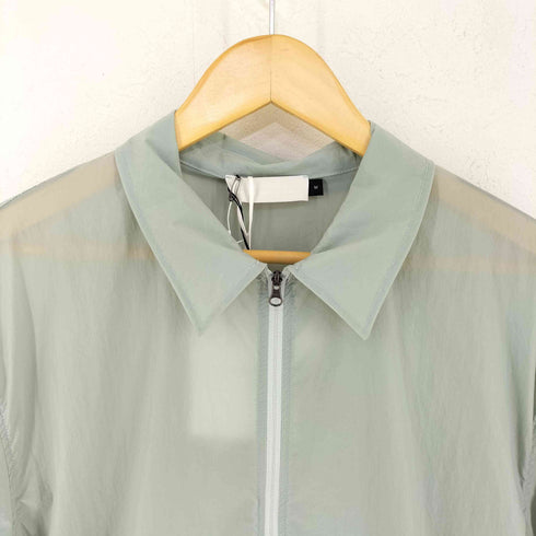 アモーメント amomento SHEER ZIP UP SHIRTS-NYLON-MINT レディース M