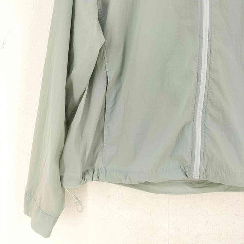アモーメント amomento SHEER ZIP UP SHIRTS-NYLON-MINT レディース M