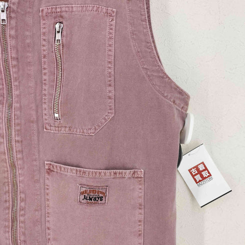UNALLOYED DYED ZIP CARGO VEST メンズ L