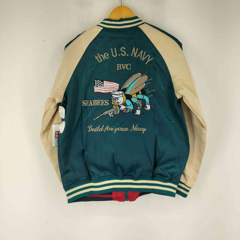 ユーエスネイビー U.S.NAVY キャラクター刺繍 リバーシブルスカジャン メンズ import:XL