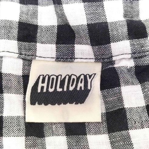 ホリデイ holiday GINGHAM CHECK LINEN TOTE BAG ギンガムチェックリネントートバッグ レディース