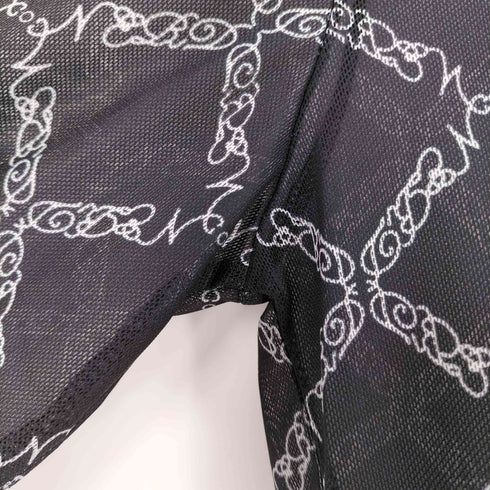 パメオポーズ Pameo Pose Nerd Pattern Sheer Long T ナード パターン チュールロング Tシャツ レディース FREE