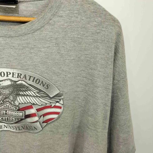 ハーレーダビッドソン HARLEY-DAVIDSON 00S York Vehicle Operations 2004 両面プリント S/S Tシャツ メンズ import:XL