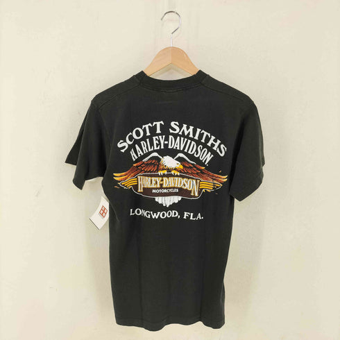 ハーレーダビッドソン HARLEY-DAVIDSON USA製 FRUIT OF THE LOOMボディ 1989コピーライト R.K.STRATMAN INC. 両面プリントTシャツ メンズ import:M