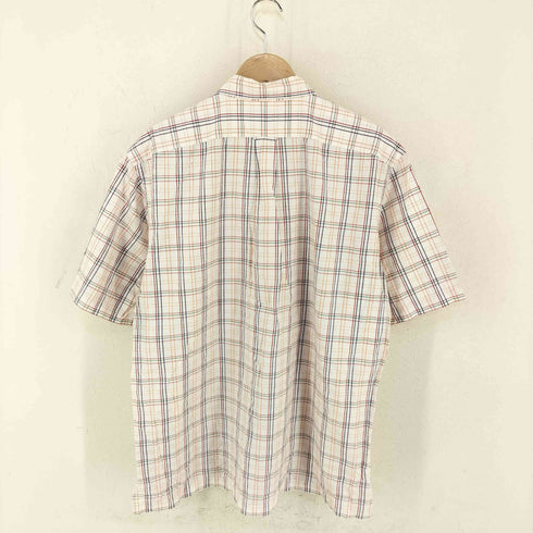 ポロバイラルフローレン Polo by RALPH LAUREN CALDWELL TWO-PLY COTTON ポニー刺繍 チェック オープンカラーシャツ メンズ import:L