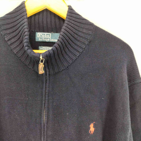 ポロバイラルフローレン Polo by RALPH LAUREN スモールポニー刺繍 ハーフジップニット メンズ import:XL