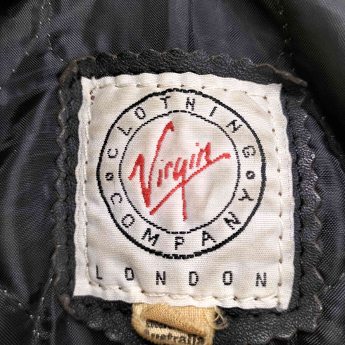 Virgin records レザー切替 スタジャン メンズ import:XL