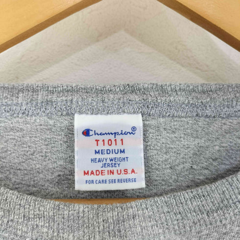 チャンピオン Champion 別注 USA製 3連 ロゴ プリント メンズ M