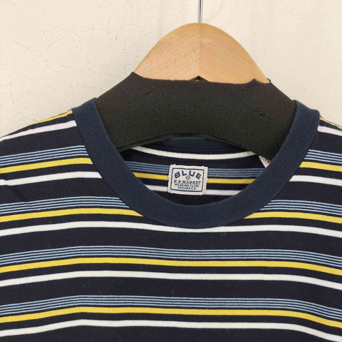 ブルーブルーハリウッドランチマーケット BLUE BLUE H.R.MARKET ボーダークルーネック Tシャツ メンズ 2