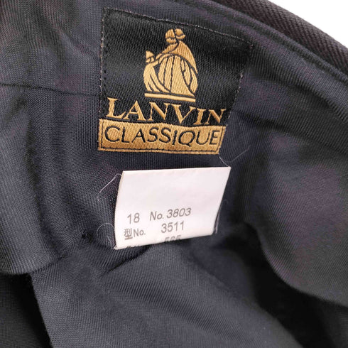 ランバンクラッシック LANVIN CLASSIQUE ウールカシミヤ 2タックスラックスパンツ メンズ 88