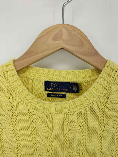 ポロラルフローレン POLO RALPH LAUREN ショートスリーブケーブルニット レディース import:M
