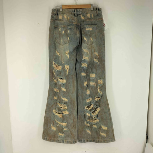 ARGUECULTURE ダメージフレアデニムパンツ メンズ XL