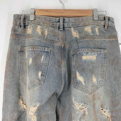 ARGUECULTURE ダメージフレアデニムパンツ メンズ XL