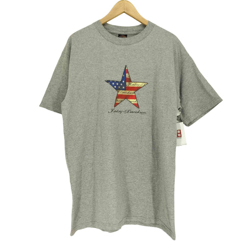 ハーレーダビッドソン HARLEY-DAVIDSON 星条旗スタープリントクルーネックTシャツ メンズ JPN:L