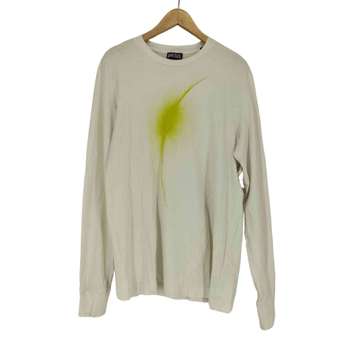 ディーゼル DIESEL 両面プリントクルーネック LS TEE メンズ JPN:XS