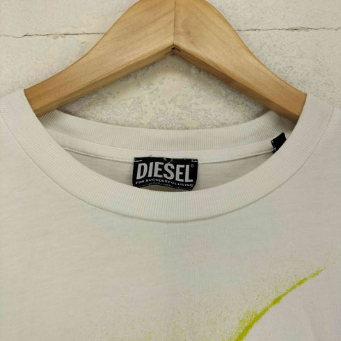 ディーゼル DIESEL 両面プリントクルーネック LS TEE メンズ JPN:XS