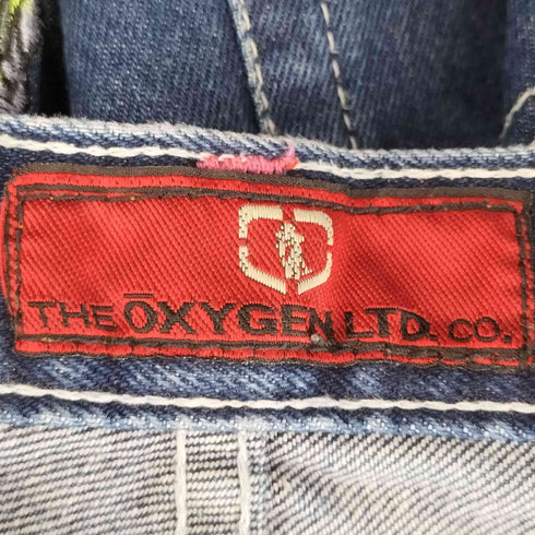 OXYGEN 00s キャラクター刺繍デニムパンツ メンズ FR:36-38