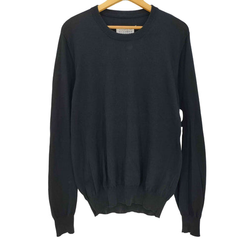 メゾンマルジェラ Maison Margiela イタリア製 14 スウェードエルボーパッチ コットン ニット メンズ import:M