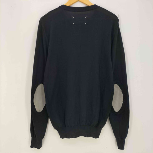 メゾンマルジェラ Maison Margiela イタリア製 14 スウェードエルボーパッチ コットン ニット メンズ import:M