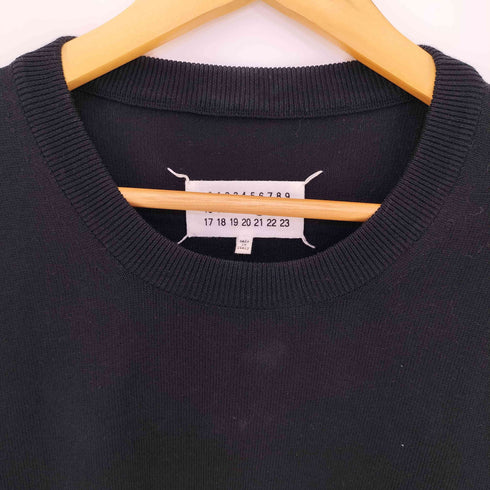 メゾンマルジェラ Maison Margiela イタリア製 14 スウェードエルボーパッチ コットン ニット メンズ import:M