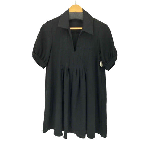ザラ ZARA オープンカラー フロントプリーツブラウス レディース import:XS