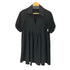 ザラ ZARA オープンカラー フロントプリーツブラウス レディース import:XS