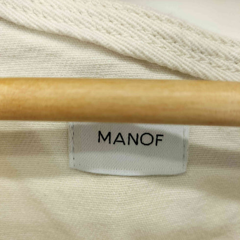 MANOF SLANT NECK DENIM TOPS レディース FREE