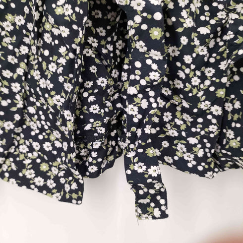 バナナリパブリック BANANA REPUBLIC 90S 白タグ フローラル レーヨン ガウン ワンピース レディース import:S