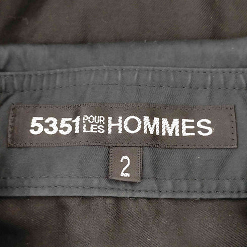 ゴーサンゴーイチプールオム 5351 POUR LES HOMMES 比翼L/Sシャツ メンズ JPN:2