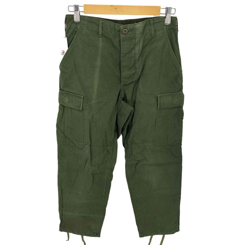 ユーエスアーミー U.S. ARMY 90S LAJAS INDUSTRIES社製 GREEN483 リップストップカーゴパンツ メンズ SMALL SHORT