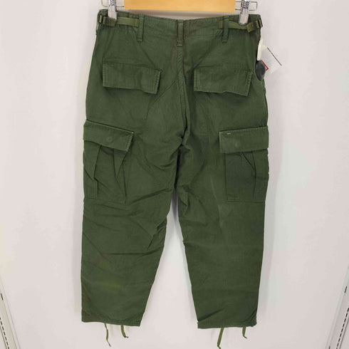 ユーエスアーミー U.S. ARMY 90S LAJAS INDUSTRIES社製 GREEN483 リップストップカーゴパンツ メンズ SMALL SHORT