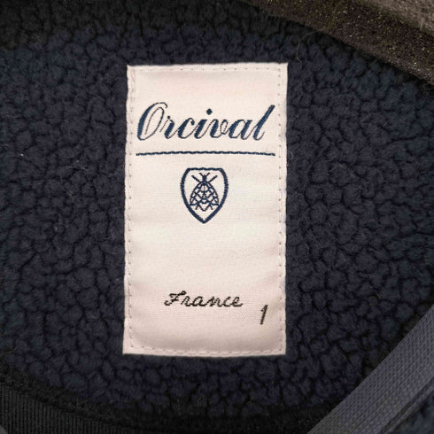 オーチバル ORCIVAL ポーラテック ノーカラーボアコート レディース 1