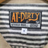 AT-DIRTY 日本製 ストライプ柄 コットンリネン ショートスリーブワークシャツ メンズ JPN:M